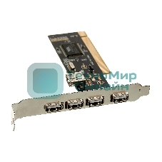 Контроллер ExeGate EXE-352 PCI, 4хUSB 2.0 ext + 1хUSB 2.0 int (OEM) EX281227RUS