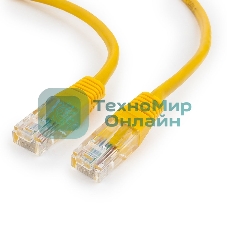 Патч-корд UTP Cablexpert cat.5e, 1.5м, литой, многожильный, желтый