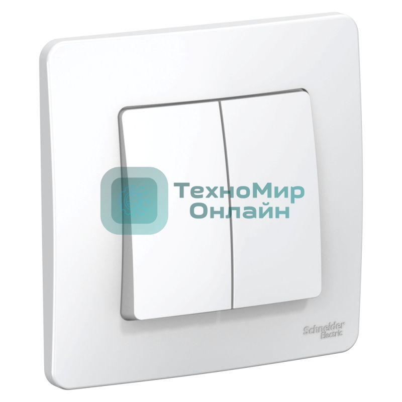 Выключатель 2-кл. СП Blanca (сх.5) 10А 250 В белый SchE BLNVS010501