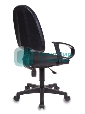 Кресло Бюрократ CH-300/BLACK черный, экокожа, 120 кг, механизм качания