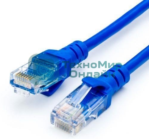 Кабель PATCH CAT5E UTP 2M BLUE ATCOM AT9161