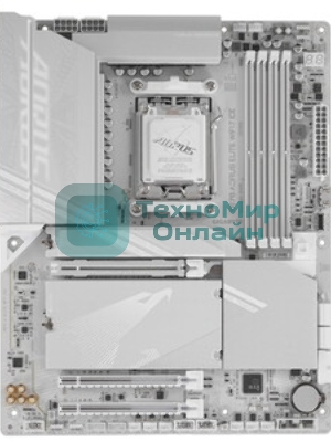 Материнская плата Gigabyte X870 A ELITE WIFI7 ICE, AM5, AMD X870, 4xDDR5, 4xSATA, 4xM.2, 1xPCI-E 5.0 x16, 1xPCI-E 4.0 x4, 1xPCI-E 3.0 x2, 1xHDMI, 1x 2.5Gb LAN, 2xUSB-C 4.0, 2xUSB 3.2 Gen 2, 4xUSB 3.2 Gen 1, 4xUSB 2.0, 2x3.5 мм, 7.1, ATX