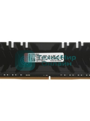 Оперативная память Kingston Fury Renegade, DDR4, 8GB (1x8GB), 3600MHz, CL16, DIMM, с радиатором, RGB, серебристый/черный