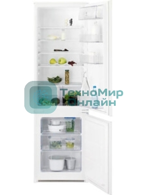 Встраиваемый холодильник Electrolux RNT2LF18S (без No Frost, электронное управление, класс A+, полезный объем: 272 л (195 + 72 л), 54x54.9x177.9 см, белый)