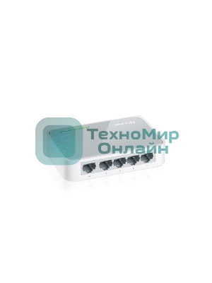 Коммутатор TP-Link SOHO TL-SF1005D Коммутатор 5-port 10/100M mini Desktop Switch, 5 10/100M RJ45 ports, Plastic case