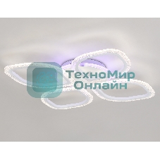 Потолочный светодиодный светильник FA4501/4 WH белый 75W 3000K+BL/4200K+PU/3000K+6400K 500*500*75 (ПДУ ИК)