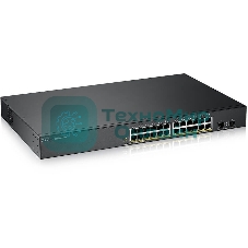 Коммутатор Smart L2 PoE+ Zyxel GS1900-24HPv2, rack 19