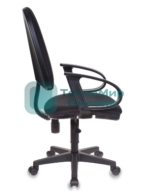 Кресло Бюрократ CH-300/BLACK черный, экокожа, 120 кг, механизм качания