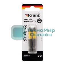Бита для шуруповерта Kranz PZ2х50 мм (2 шт./уп.)
