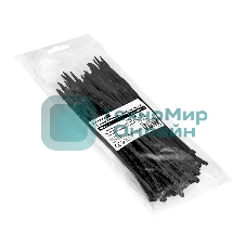 Стяжка (хомут) нейлоновая ExeGate CV66-120x2.5B (нейлон 6.6, 120x2.5 мм, неоткрывающаяся, halogen free, -40°C - +85°C, черная, 100 шт)
