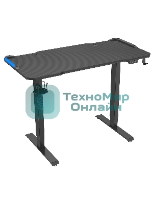 Стол игровой Cactus CS-ED-GbK столешница МДФ карбон, каркас черный