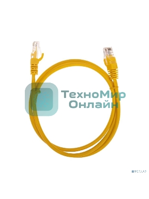Патч-корд U/UTP Rexant cat.5e, RJ45-RJ45, 26AWG, ZH нг(А)-HF, желтый, 1 м