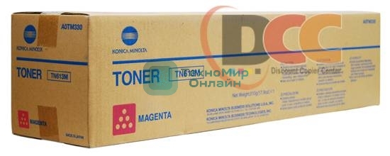Тонер-картридж Konica-Minolta bizhub C452/552/652 красный TN-613M (o)