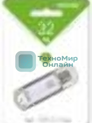 Флешка USB Smartbuy V-Cut silver (SB32GBVC-S), 16Gb, USB 2.0, R/W 25/15, серебристый