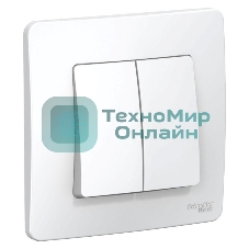 Выключатель 2-кл. СП Blanca (сх.5) 6А 250 В белый SchE BLNVS006501