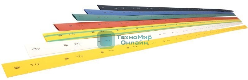 Трубка термоусадочная ТТУ 40/20 желт./зел. 1м IEK UDRS-D40-1-K52