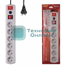 Сетевой фильтр Most R 2м (6 розеток) белый (коробка)